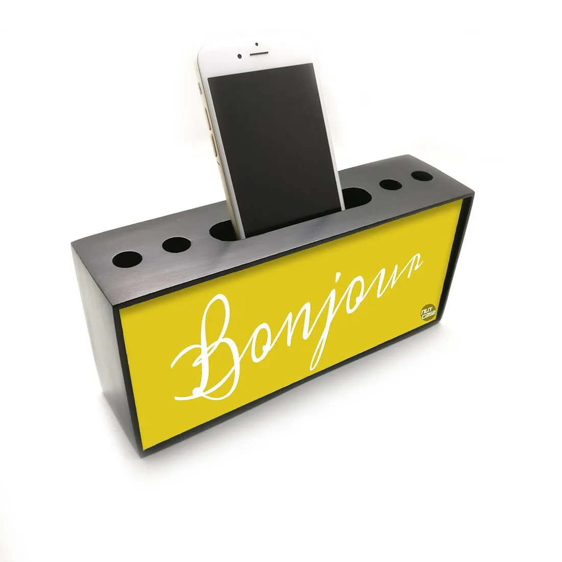 Desk Organizer Pen and Mobile Holder Stand for Office Use - Bonjour