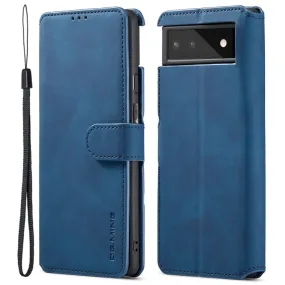 DG.MING Google Pixel 6 Retro Case - Blue