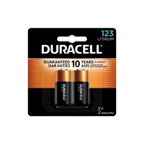 DL123AB2PK Duracell, Specialty Battery, DL123A, 3.3 V, Lithium, 2PK