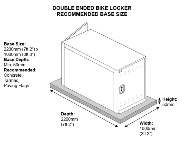 Double Ended Metal Bike Shelter