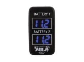 Dual Voltmeter Oe Rpl T/S to suit Early Toyota Blue Led