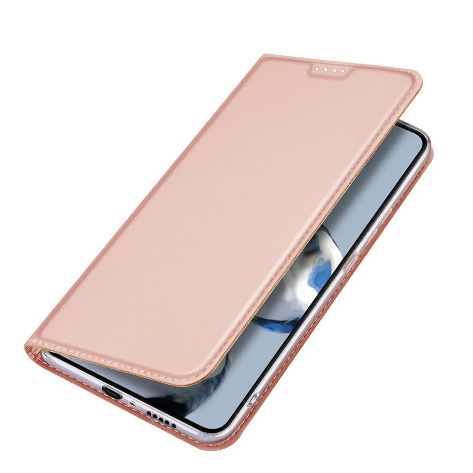 DUX DUCIS Skin Pro Faux Leather Wallet Case for Xiaomi 12T / 12T Pro - Rose Gold