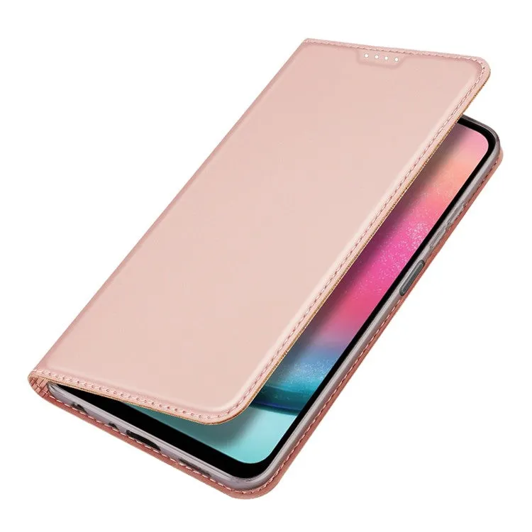 DUX DUCIS Skin Pro Faux Leather Wallet Flip Case for Samsung Galaxy A25 5G - Rose Gold