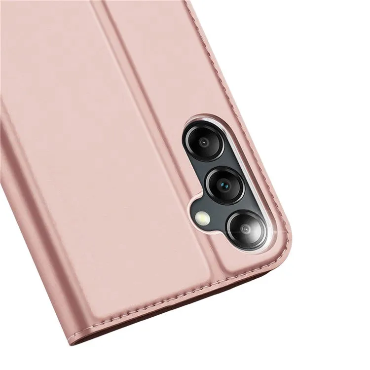 DUX DUCIS Skin Pro Faux Leather Wallet Flip Case for Samsung Galaxy A25 5G - Rose Gold