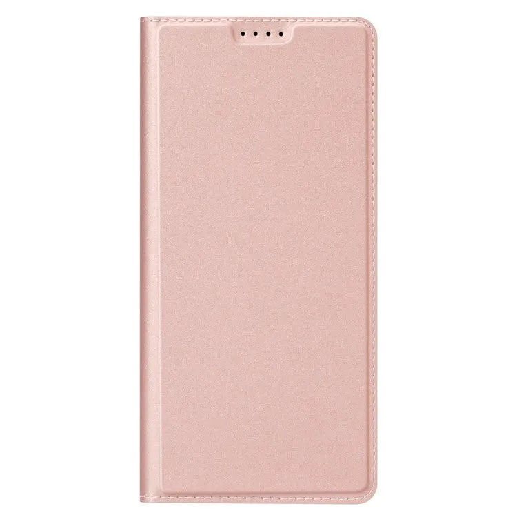 DUX DUCIS Skin Pro Faux Leather Wallet Flip Case for Samsung Galaxy A25 5G - Rose Gold