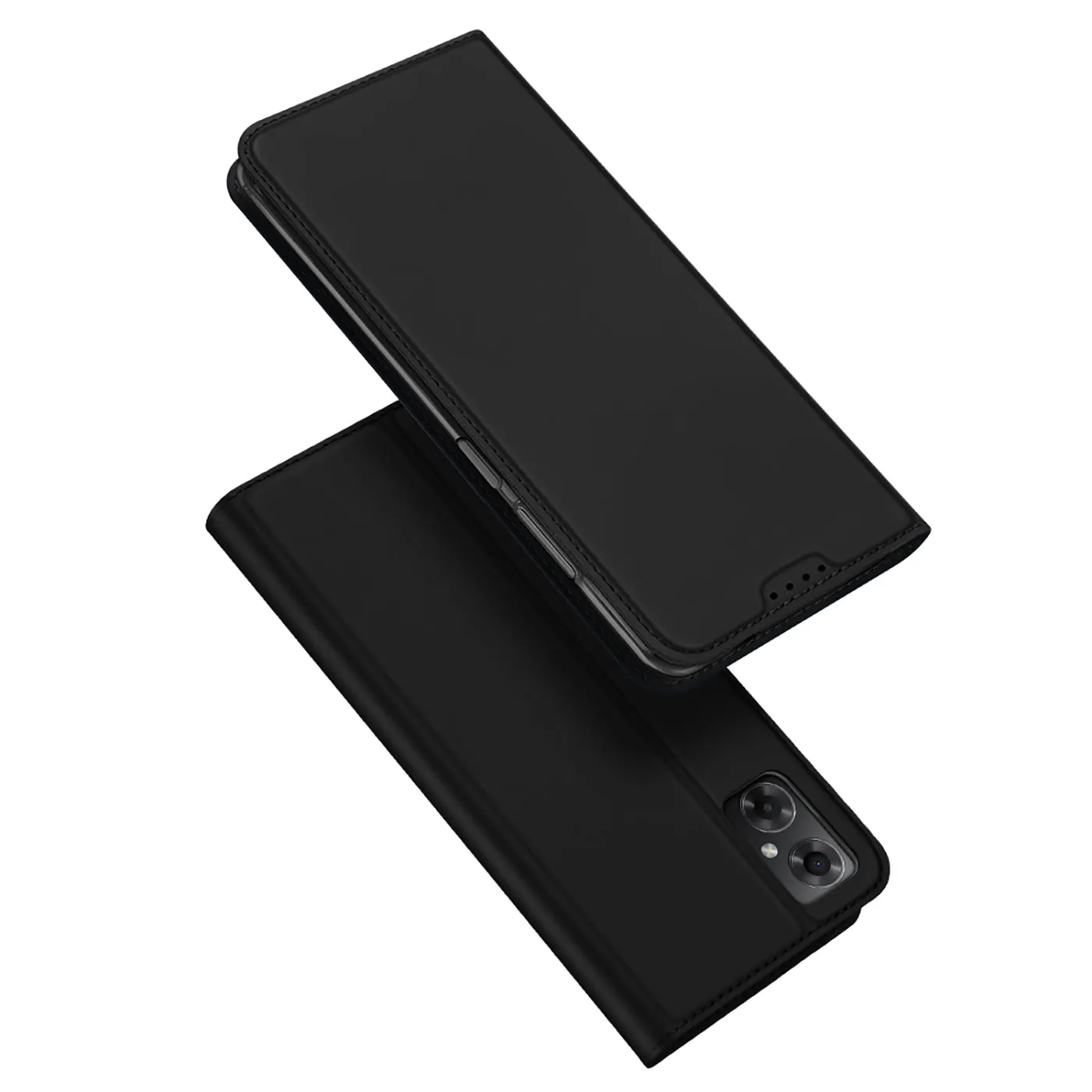 DUX DUCIS Skin Pro Faux Leather Wallet Flip Case for Xiaomi Poco M4 5G - Black