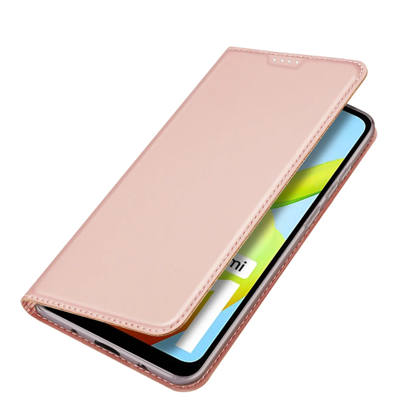 DUX DUCIS Skin Pro Faux Leather Wallet Flip Case for Xiaomi Redmi A1 - Rose Gold