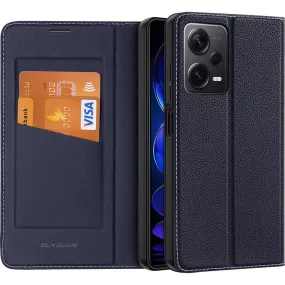 Dux Ducis SKIN X2 Tough Rugged Flip Wallet Case Redmi Note 12 Pro Plus( ) 5G - Blue