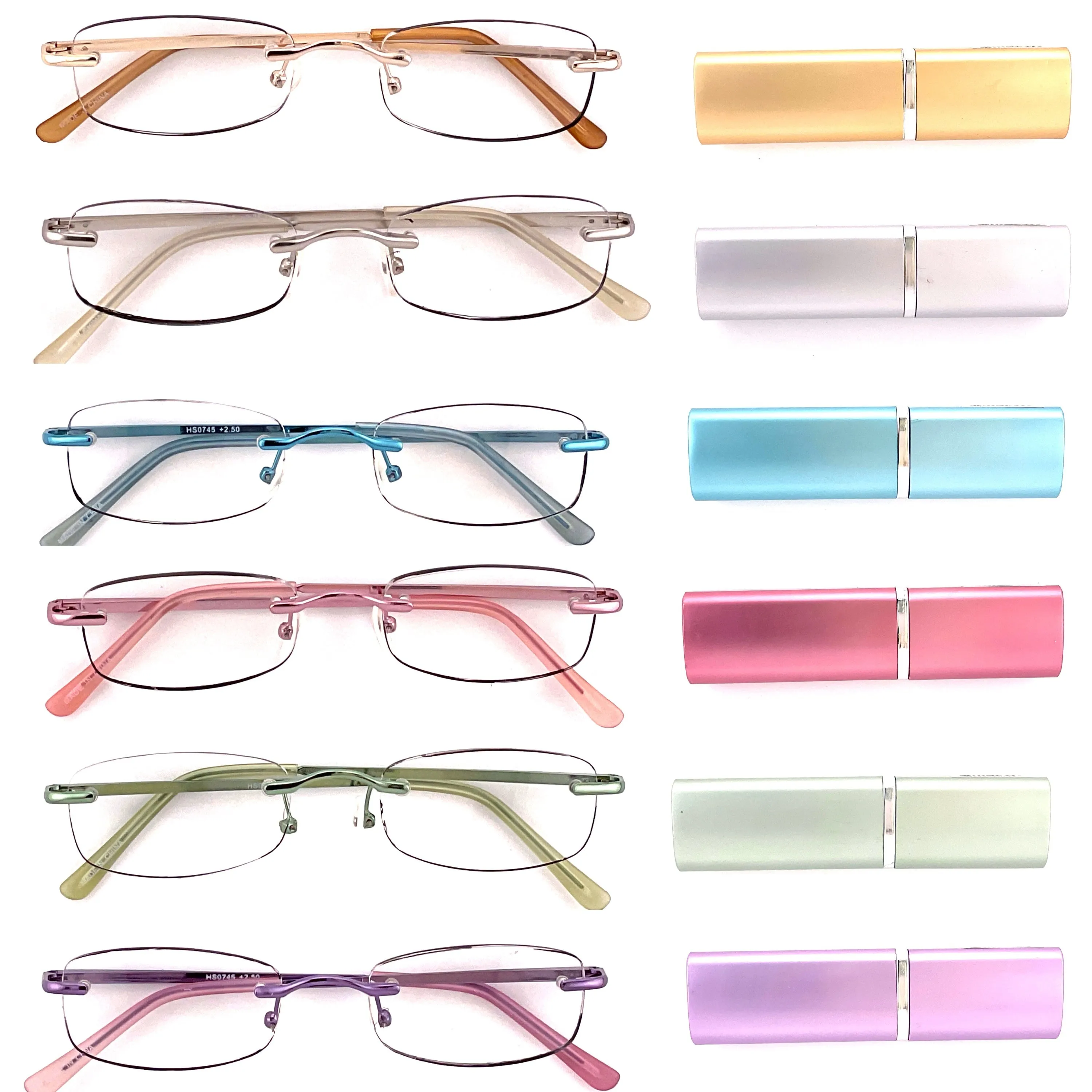 Easter Frameless Metal Tube Readers With Matching Pastel Colored Case