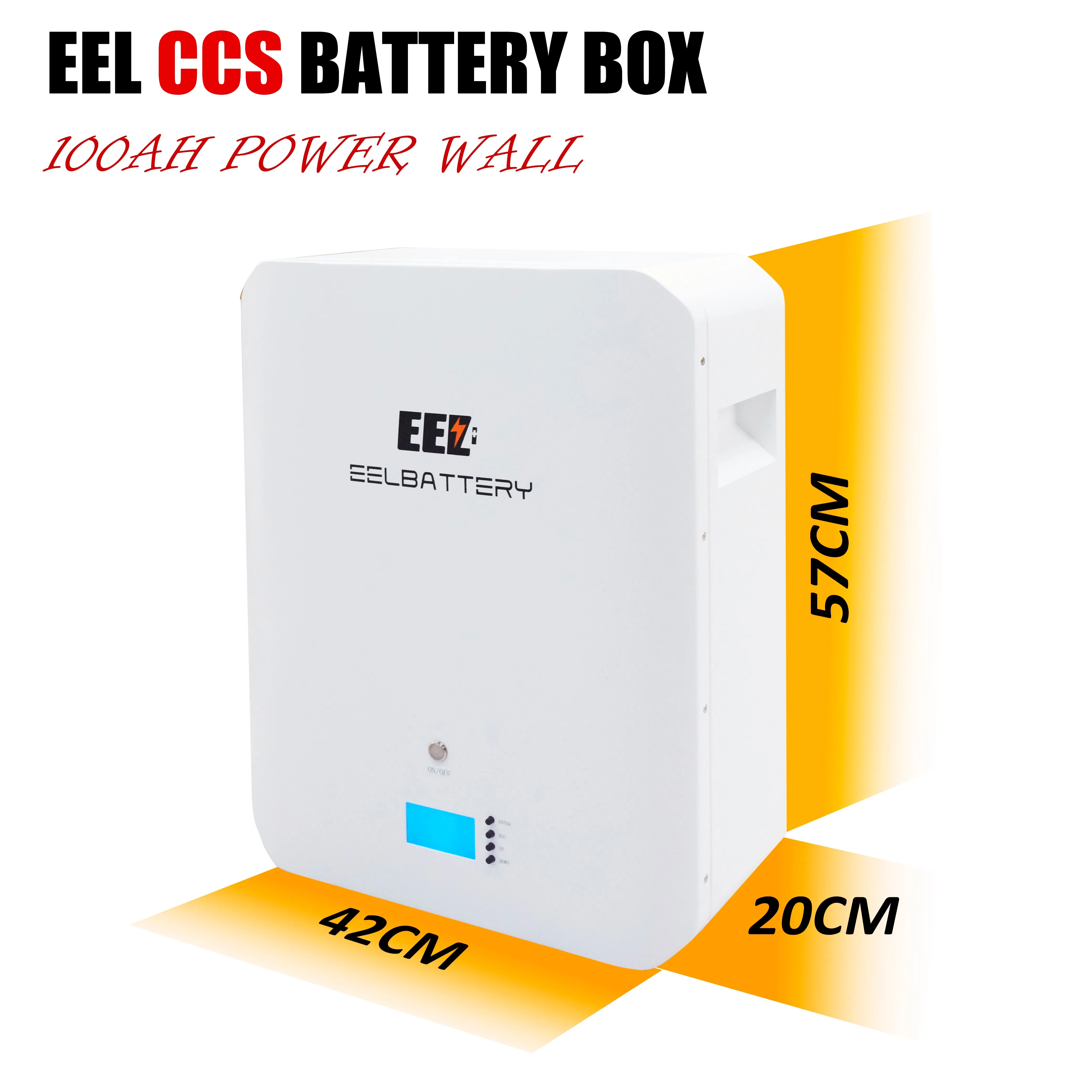 EEL 48V 16S Battery DIY 100Ah CCS Module Box Kits with Bluetooth BMS Home Energy Storage Power Wall