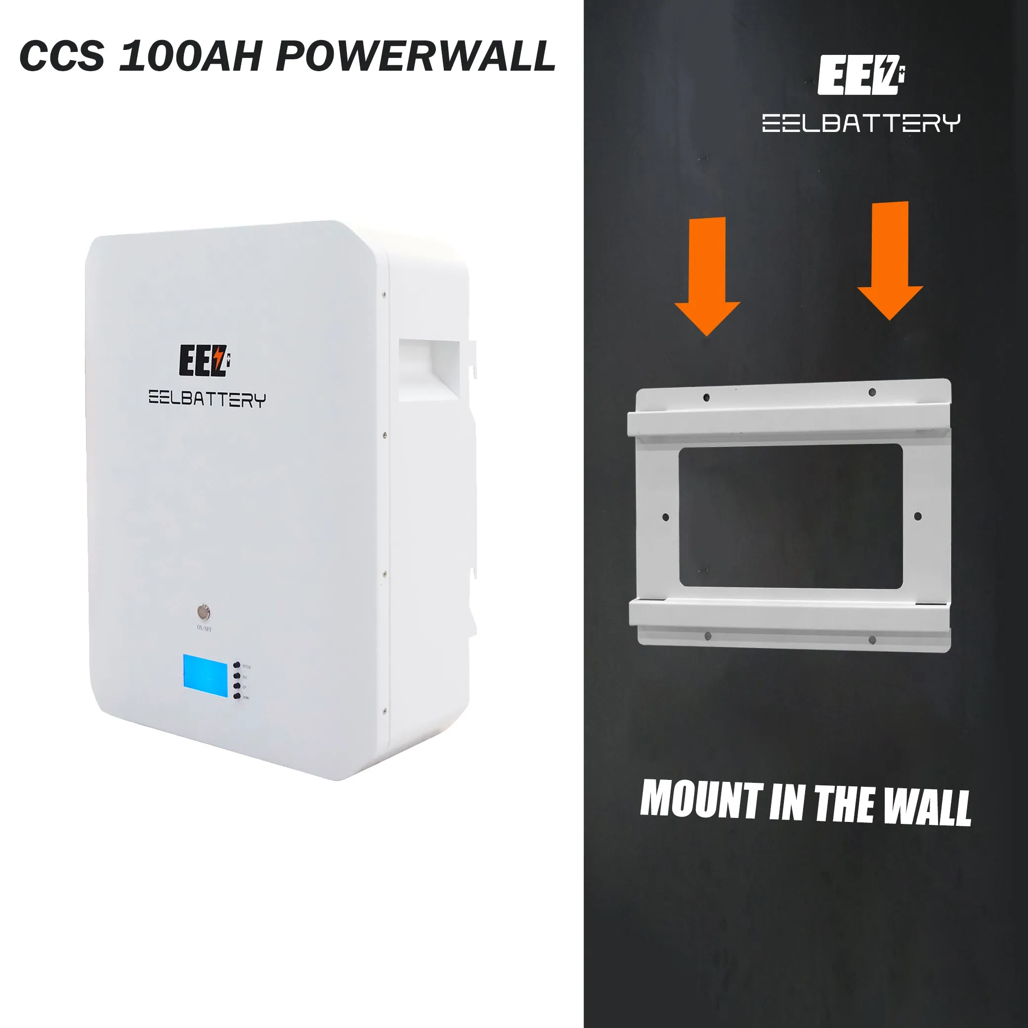 EEL 48V 16S Battery DIY 100Ah CCS Module Box Kits with Bluetooth BMS Home Energy Storage Power Wall