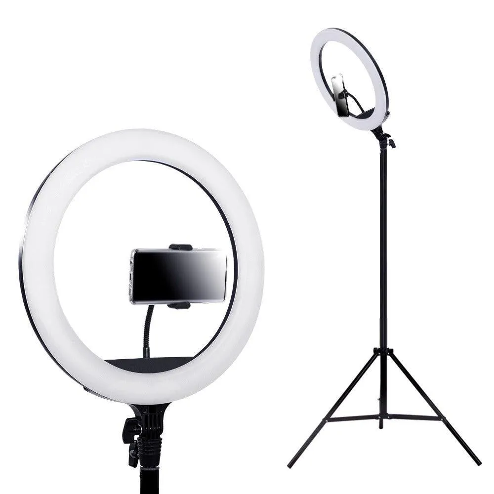 Embellir 14'' LED Ring Light 5600K 3000LM Dimmable Stand MakeUp Studio Video