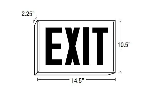 Emergilite 8NY-N-R-N NYC Approved Exit Sign