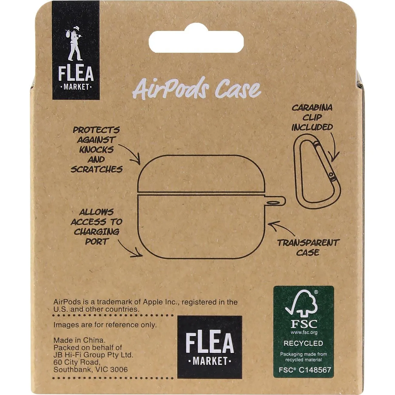 Flea Market Case for AirPods Pro Gen 1 & 2 (Black Smoke)