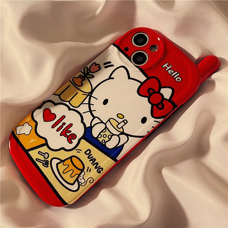 Foodie Red Kitty iPhone Case