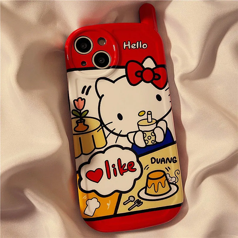 Foodie Red Kitty iPhone Case