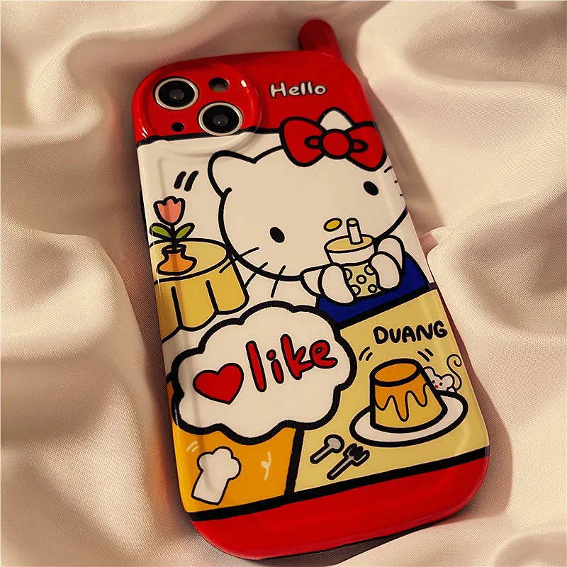 Foodie Red Kitty iPhone Case