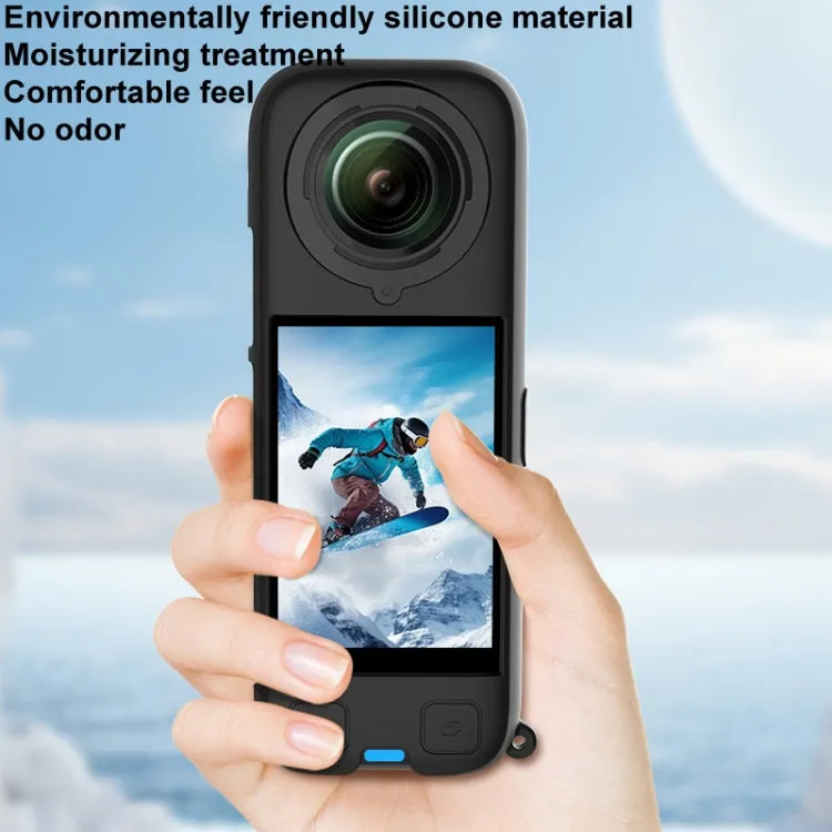 For Insta360 X4 CYNOVA OX4-JST-CY Body Silicone Case(Black)