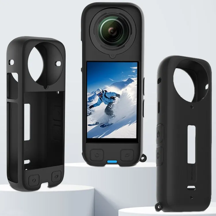 For Insta360 X4 CYNOVA OX4-JST-CY Body Silicone Case(Black)