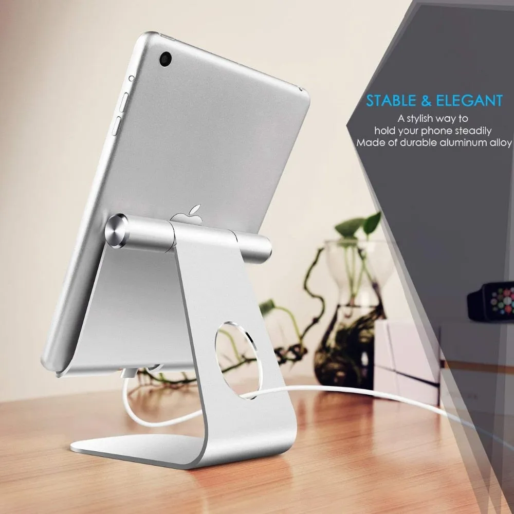 for iPad Tablet Stand Adjustable, Tablet Stand : Desktop Stand Holder Dock Compatible with Tablet Such For iPad 9.7 11&quot; 10.2&quot;