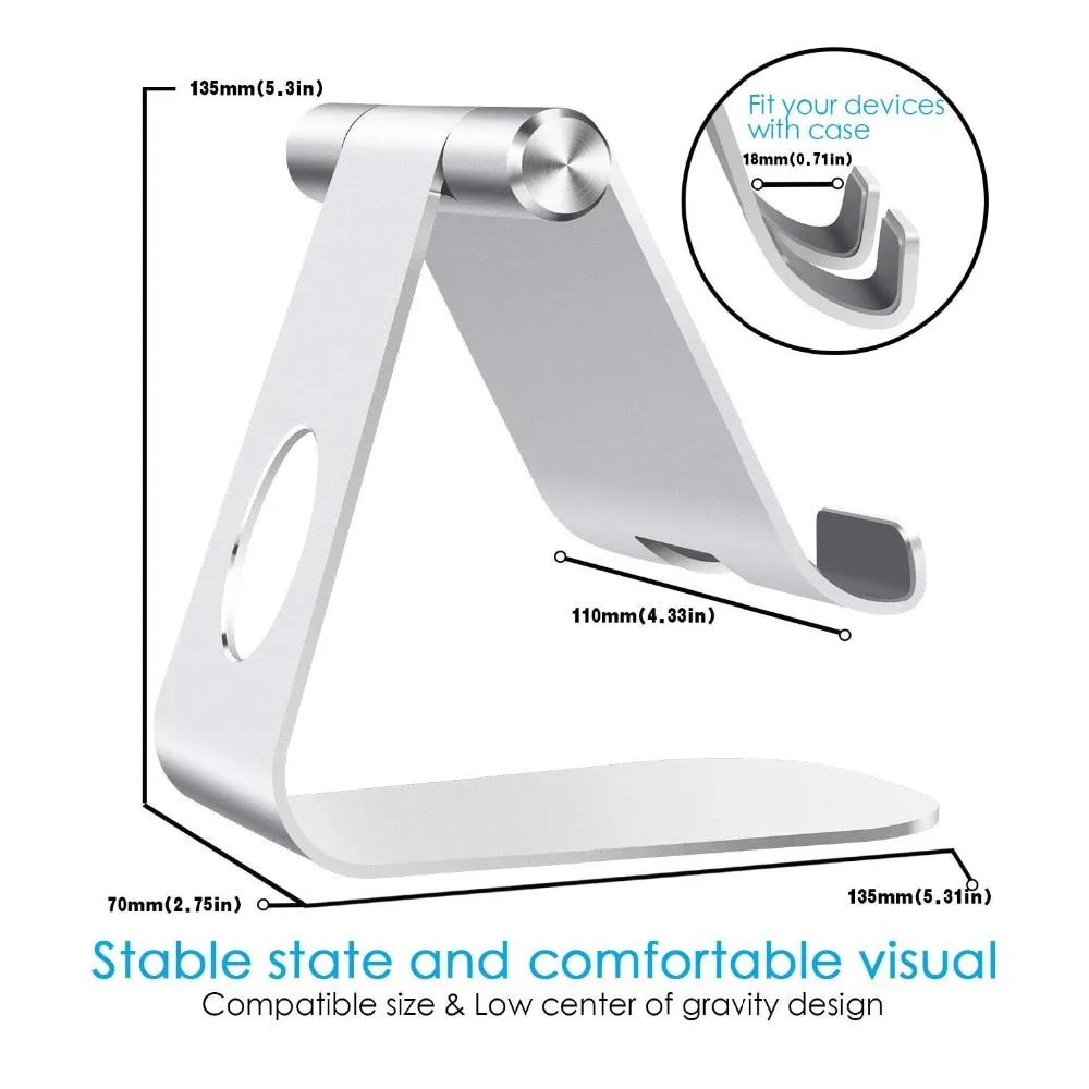 for iPad Tablet Stand Adjustable, Tablet Stand : Desktop Stand Holder Dock Compatible with Tablet Such For iPad 9.7 11&quot; 10.2&quot;