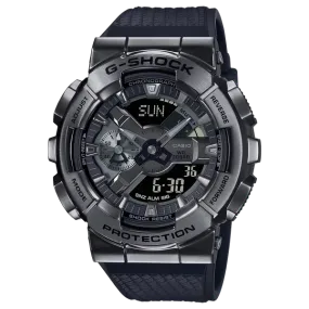 G-Shock GM110BB-1A Metal Clad Ana-Digi Black Metal