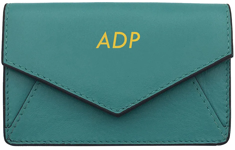 Genuine Leather Personalized RFID Card Holder