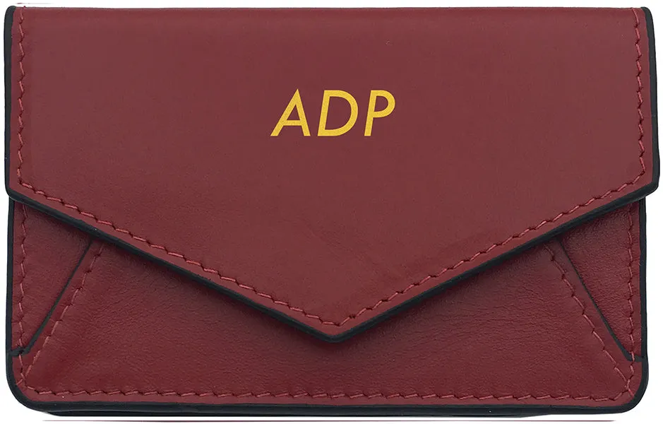 Genuine Leather Personalized RFID Card Holder