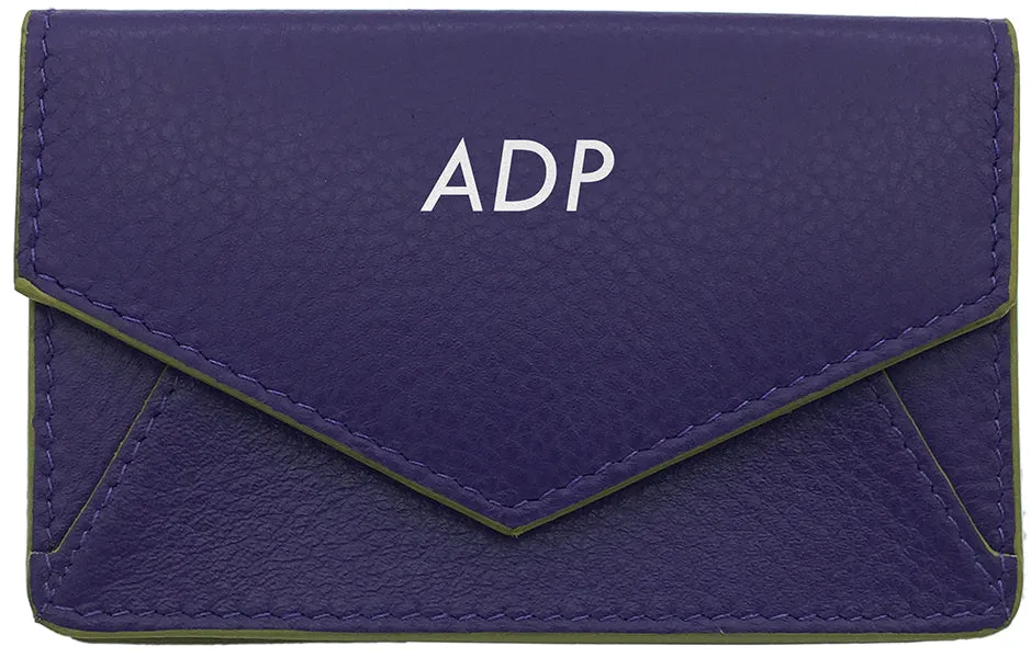 Genuine Leather Personalized RFID Card Holder