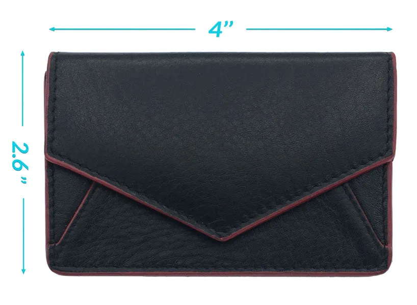 Genuine Leather Personalized RFID Card Holder