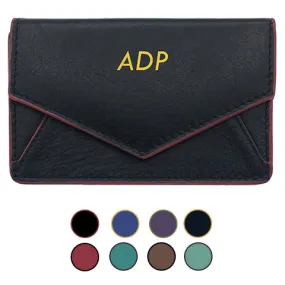 Genuine Leather Personalized RFID Card Holder