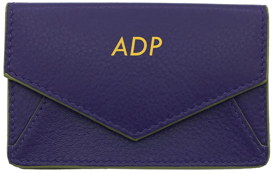 Genuine Leather Personalized RFID Card Holder