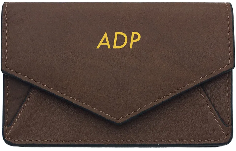 Genuine Leather Personalized RFID Card Holder