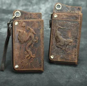 Genuine Leather Vintage Phone Wallet