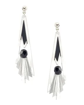 Grand Staircase Earrings - Black