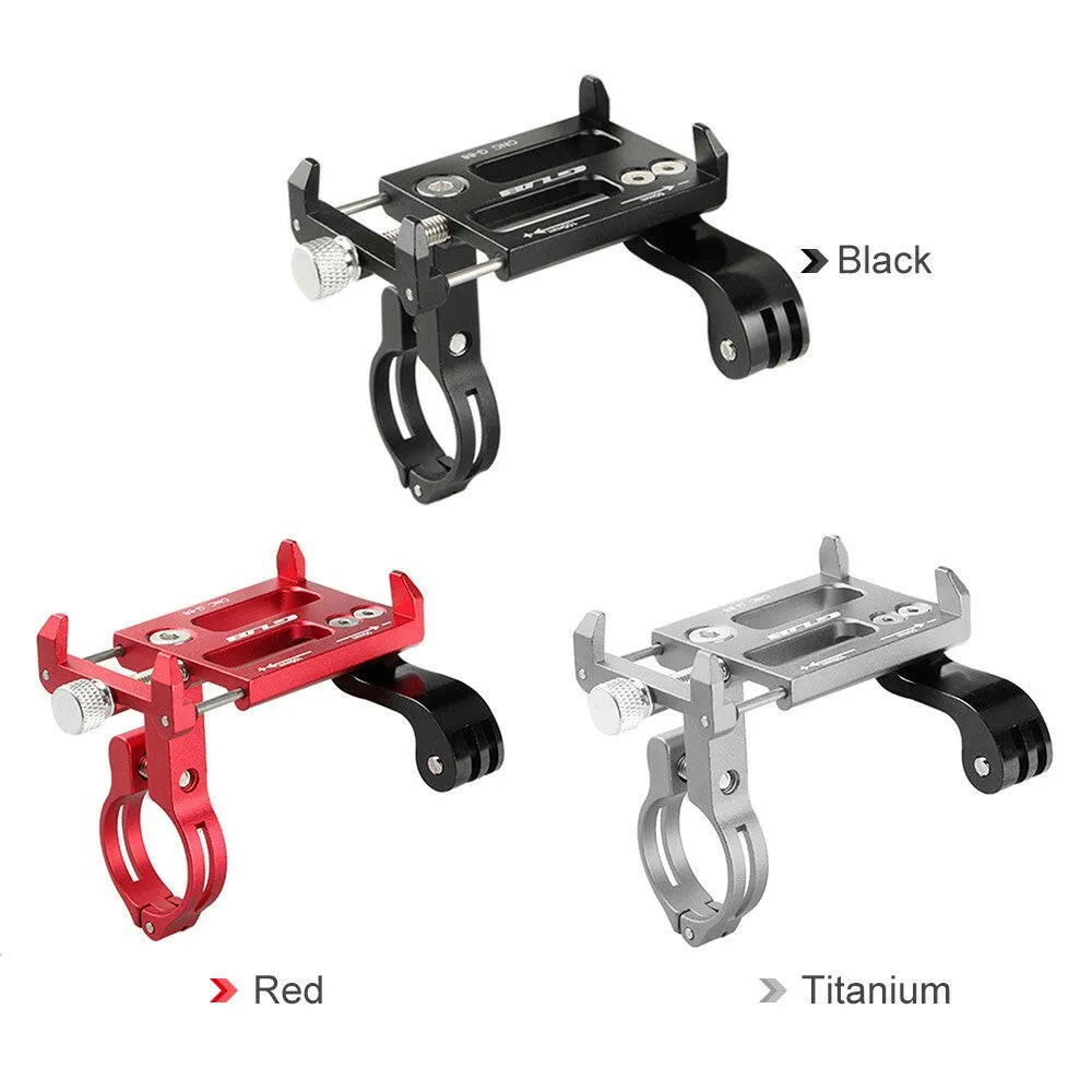 GUB Universal Bike Handlebar Holder Mount Aluminum Phone Holder Stand for 3.5-6.2 Inch Phone GPS Action Camera