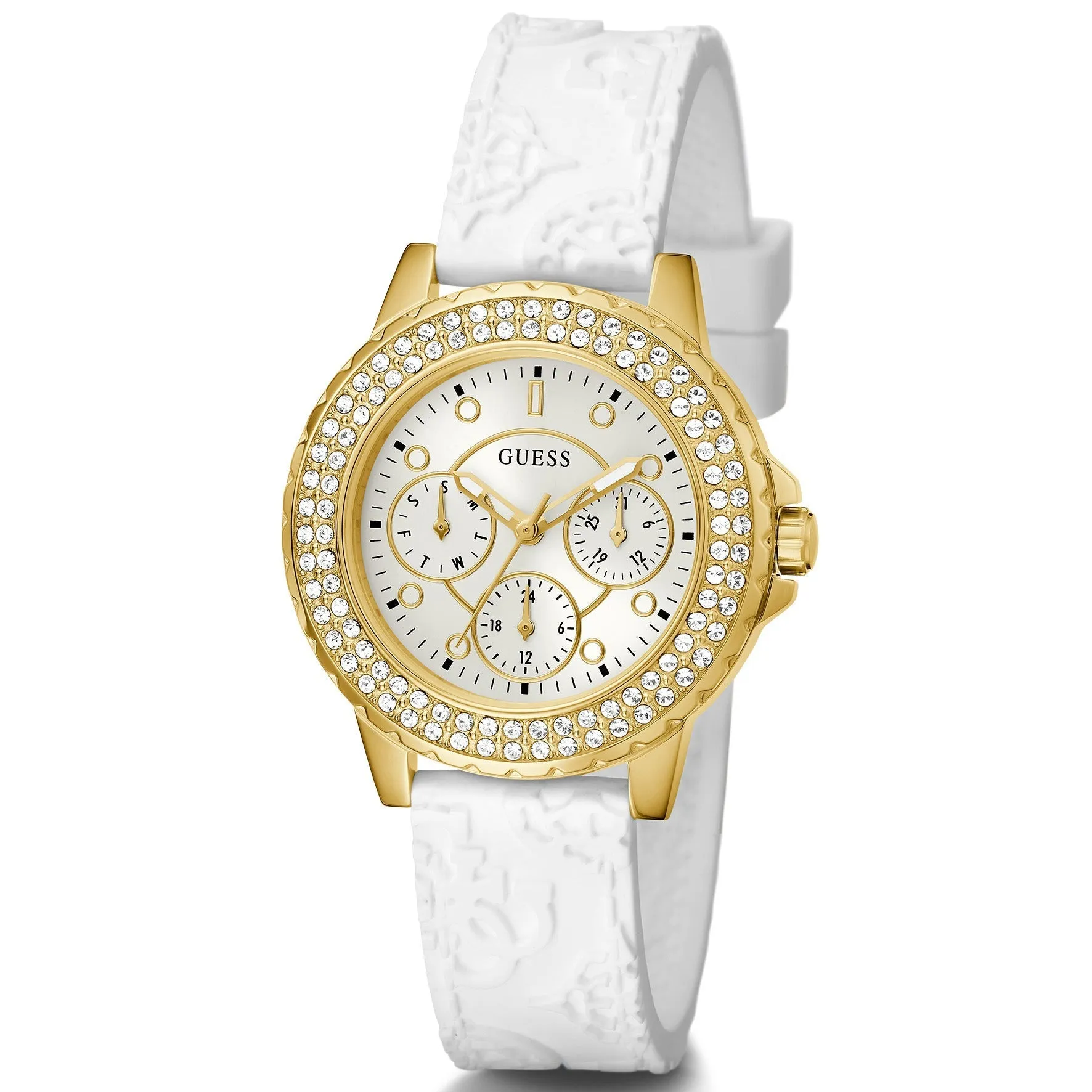 Guess GW0411L1 Ladies Crown Jewel White Watch