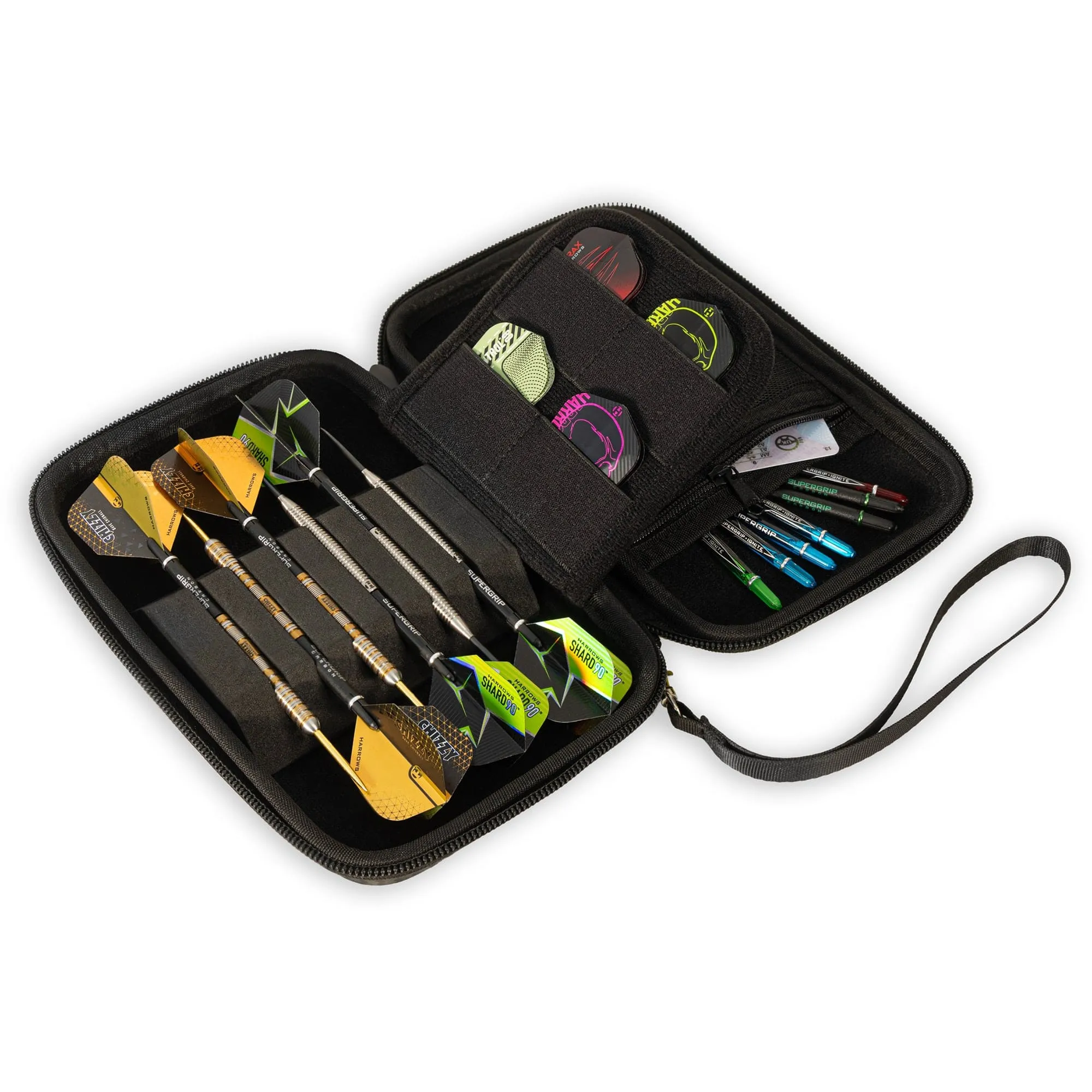 Harrows Luke Woodhouse Pro 6 Dart Case - Strong EVA Dart Wallet - Woody