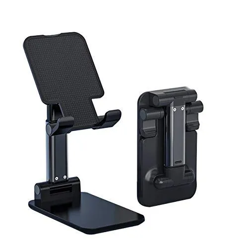 Heavy Mobile Stand for Table Phone Holder Desk Accessories for Home Office Flexible Height Angle Adjustment for All Mobile & Tablet Metal Original