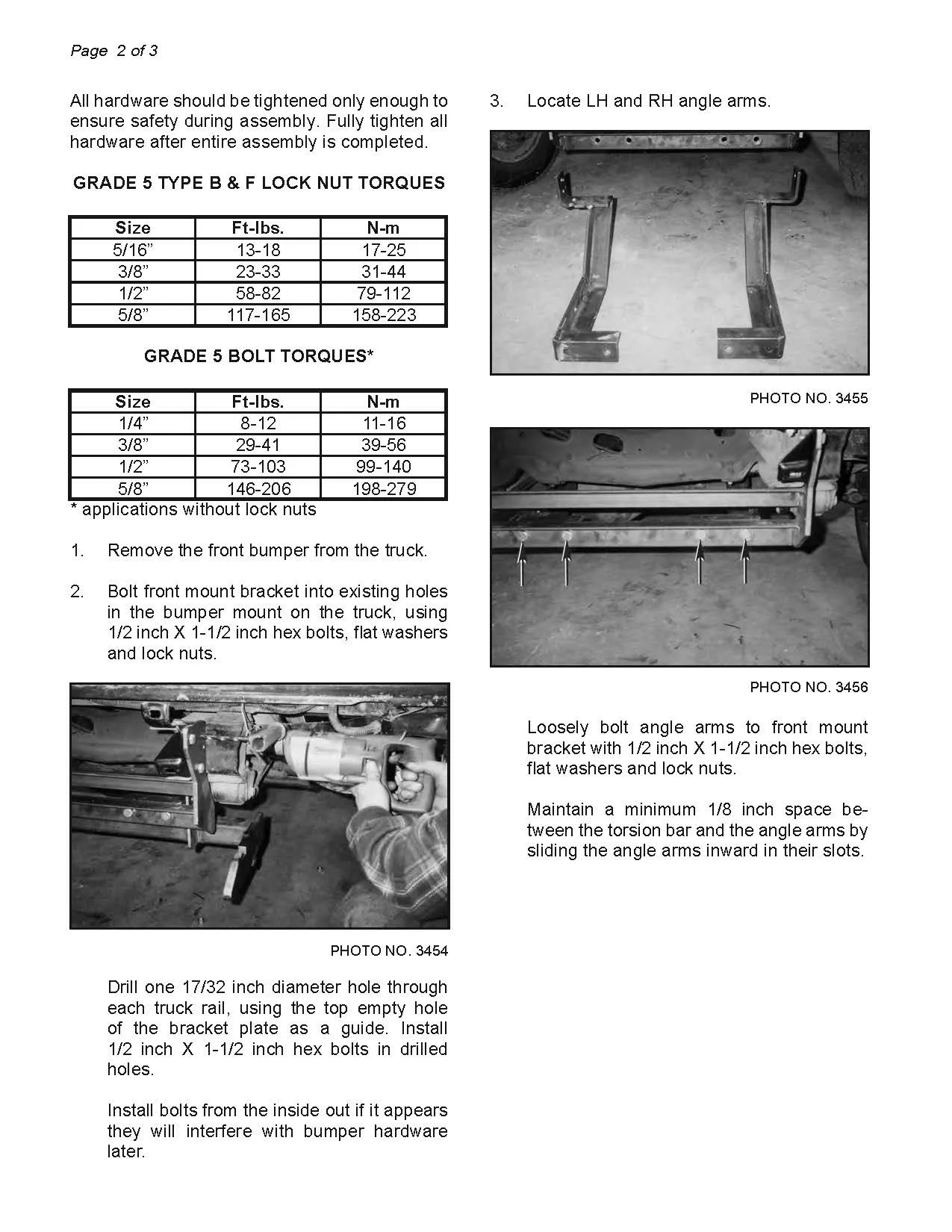 Hiniker Snowplow Mount - Quick Hitch 2 (QH2), 1973-1987 GM/Chevy K10-30 & V1500-3500, 25012867