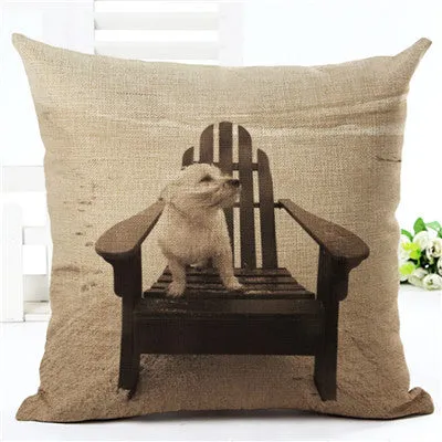 Hot Sale Angel Bull Terrier Cushion Covers Dog Pet 45x45cm Soft Material Pillow Cases For Kids Baby Girl Boy Bedroom Decor