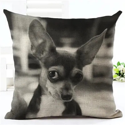 Hot Sale Angel Bull Terrier Cushion Covers Dog Pet 45x45cm Soft Material Pillow Cases For Kids Baby Girl Boy Bedroom Decor