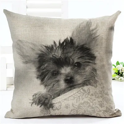 Hot Sale Angel Bull Terrier Cushion Covers Dog Pet 45x45cm Soft Material Pillow Cases For Kids Baby Girl Boy Bedroom Decor