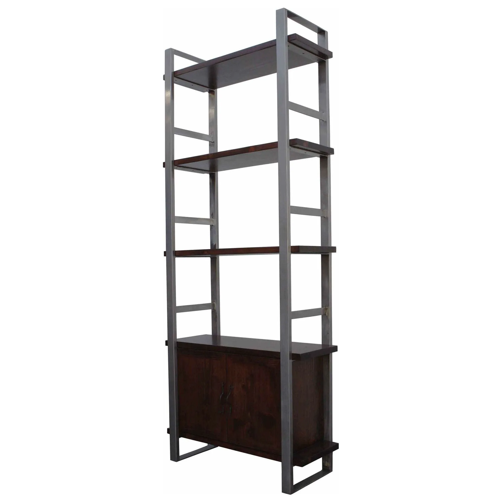 Hoyt Metal and Wood Bookcase