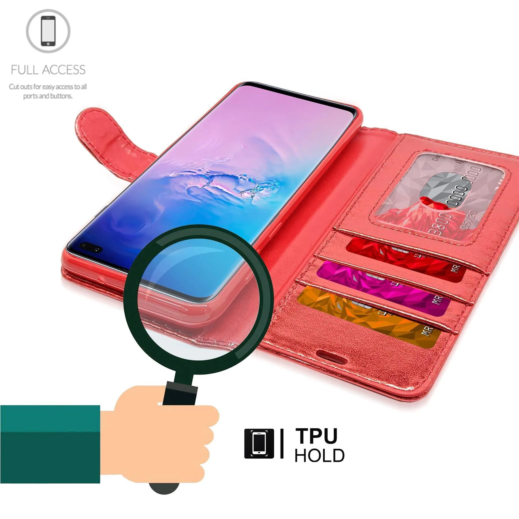 Huawei P Smart 2019 / Honor 10 lite Flip Folio Book Wallet Case