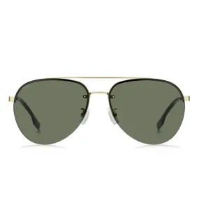 Hugo Boss Men's Green Aviator Sunglasses