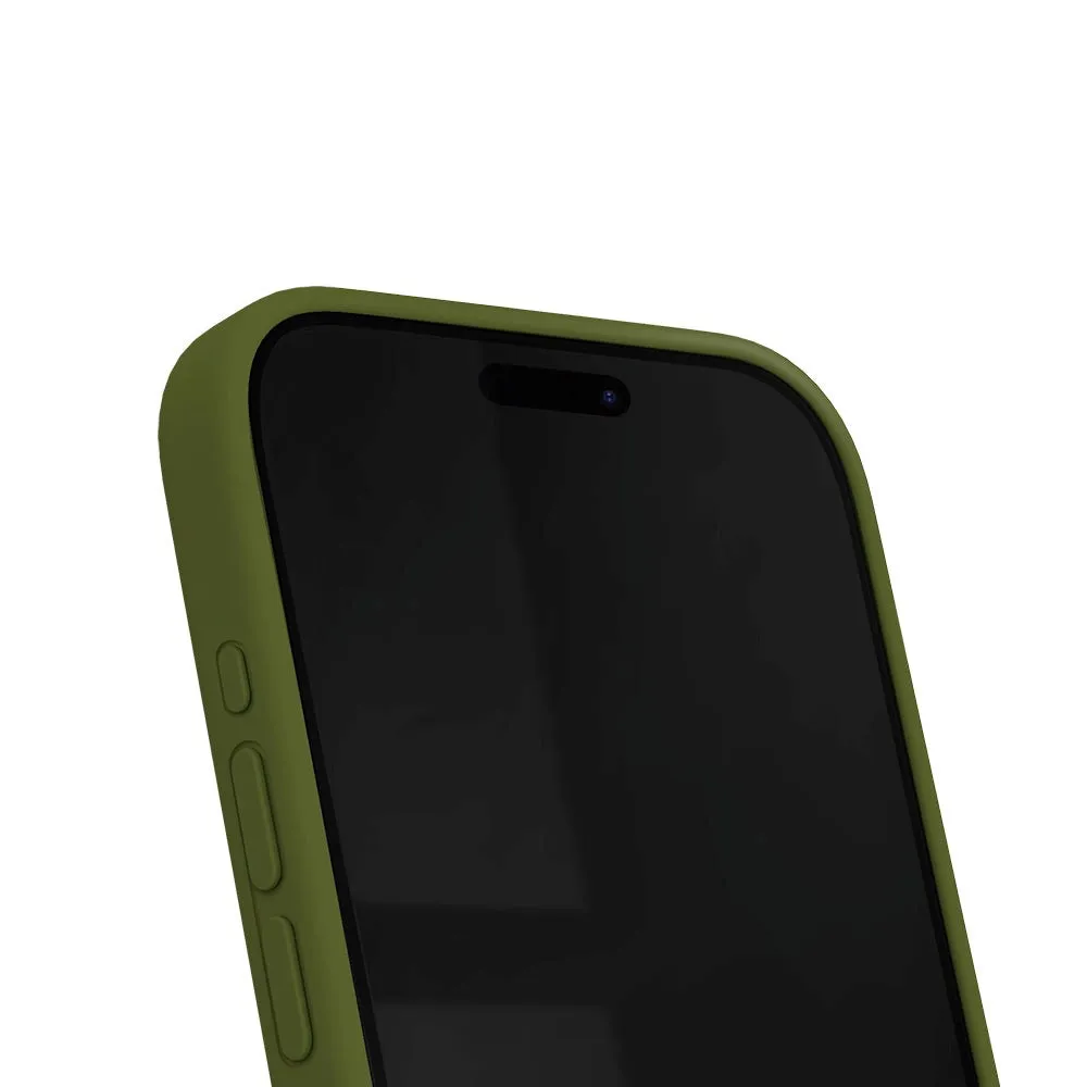 iDeal Of Sweden iPhone 15 Pro Silicone Case - Khaki