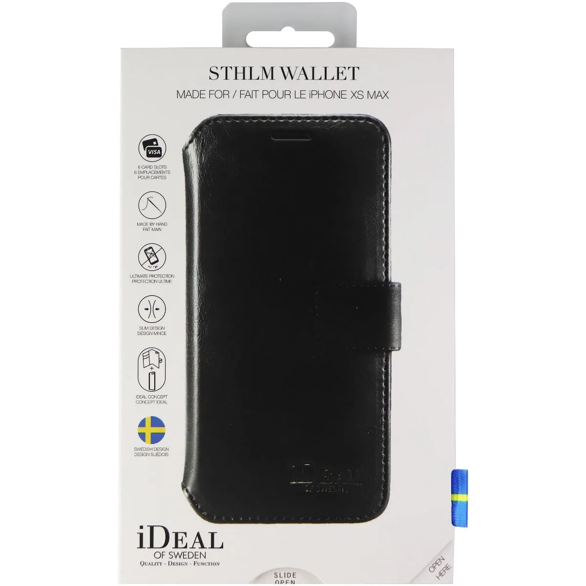 iDeal of Sweden STHLM Wallet Case for Apple iPhone Xs Max - Black