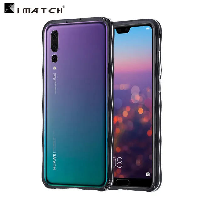 iMatch Slim Light Aluminum Metal Shockproof Bumper Case with Kickstand