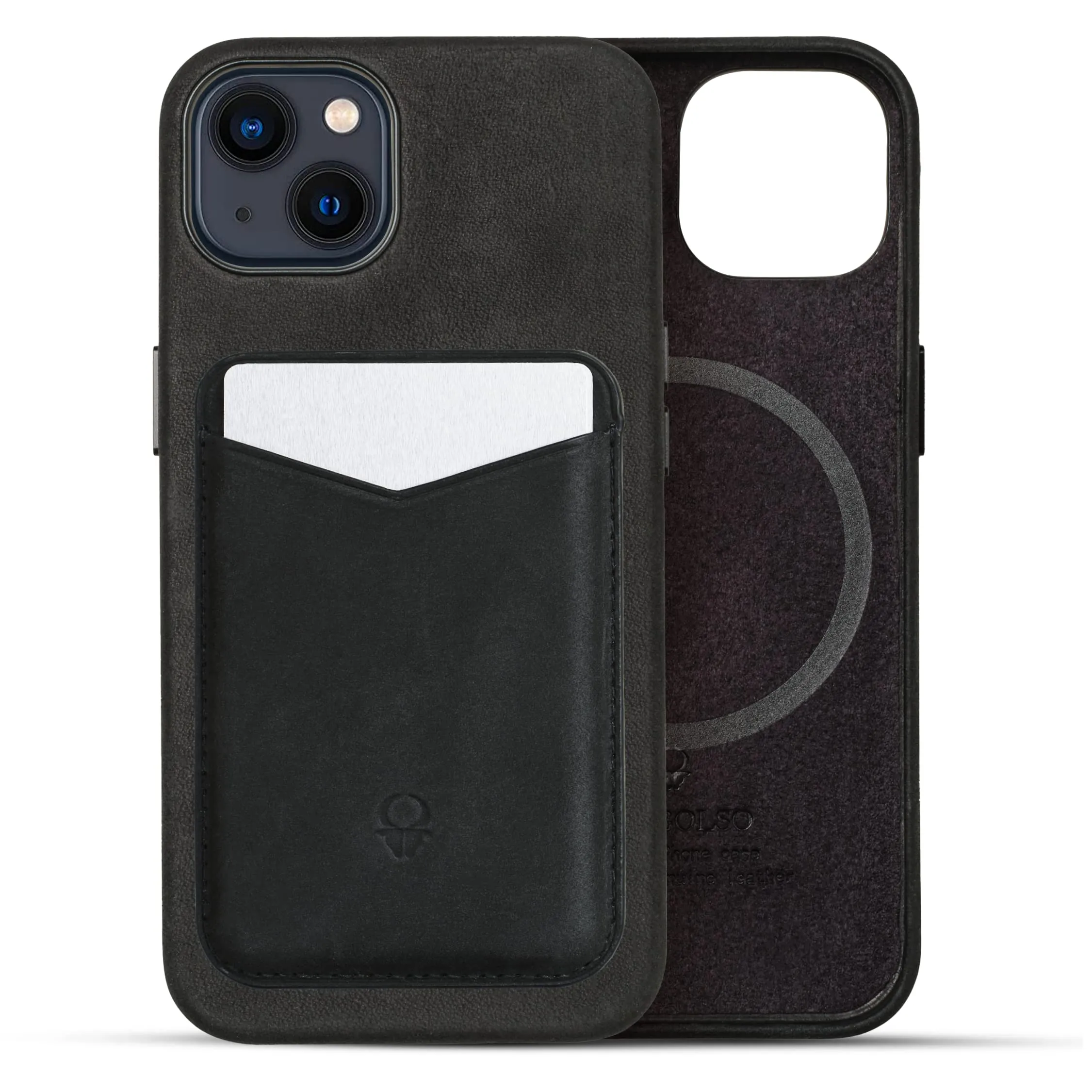 Iphone 14 Case Leather - Apple Iphone Case And Wallet Bundle In Vintage Black